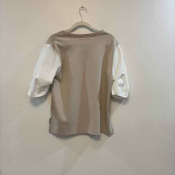 Athleta Harlow Hybrid Tee Shirt Top Beige White
Cotton Blend Size M - Picture 8 of 8